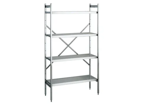 Aluminium Inhaakstelling Basisveld 1800x1200x600mm 4gladde Legborden