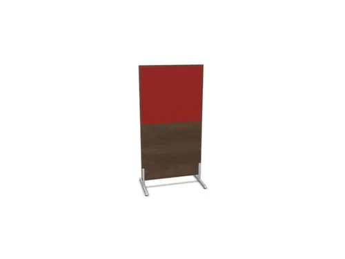 scheidingswand,HxB 1545x800mm,NV bruin hickory,BN4011-rood