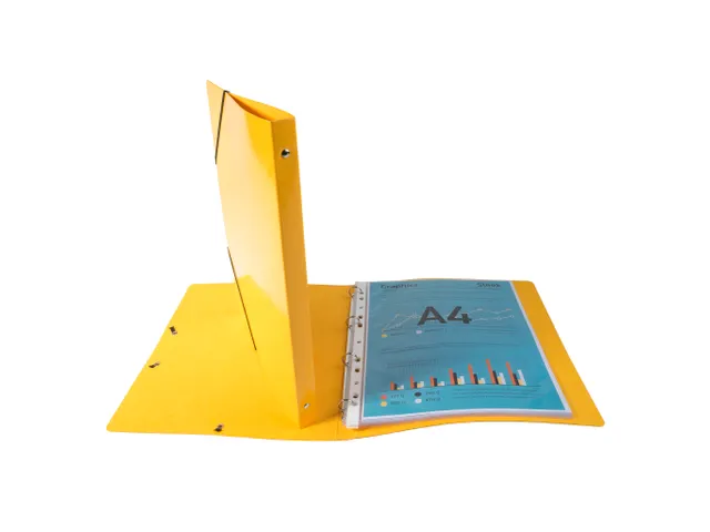 Ringmap IDERAMA A4 4R 15mm geel