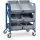 Eurobakkenwagens 2392 250kg 6 Eurobakken 600x400mm Ral5007