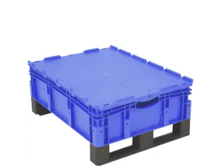 Euronorm Stapelkrat Pp 238x800x600mm 80l Dubbele Bodem Sledepoten - 2