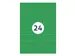 Gekleurde Etiketten 70x37mm Groen 42512 1000 Vel
