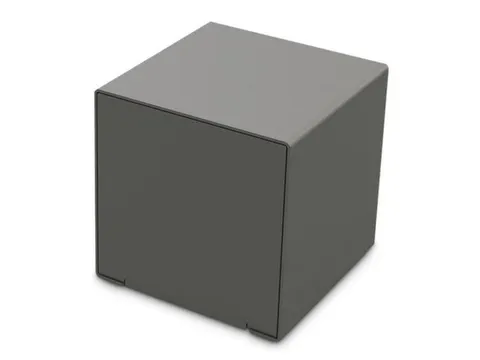 zitkubussen,HxBxD 450x450x450mm,staal-zitting grijs