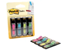 Indextabs Post-it 684 12x43mm pijl neon assorti 96 tabs