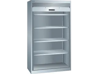 zwaarlast-roldeurkast,HxBxD 1950x1100x641mm,4xStalen bodem,lak RAL7035 - 3