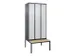 locker voor scheiding van kleding,HxBxD 2120x900x815mm,3vak