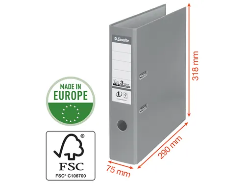 Ordner Esselte Vivida A4 75mm PP blauw