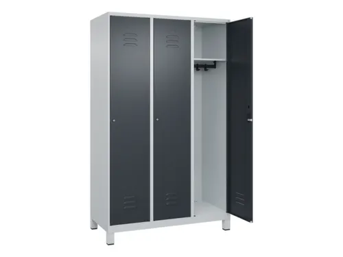 locker,HxBxD 1950x1200x500mm,3vak,vak B 400mm,cil.-slot,voeten
