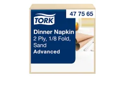 Tork 477565 Dinnerservet Advanced Zand 39x39cm