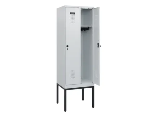 schoollocker,HxBxD 1950x600x500mm,2vak,vak B 300mm,draaigrendel