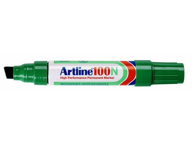 Viltstift Artline 100 schuin 7.5-12mm groen | ViltstiftenShop.nl