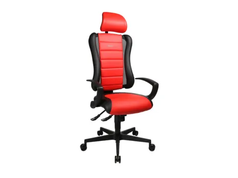 Topstar Bureaustoel Sitness Racer RS hoofdsteun zwart/rood