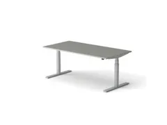 Elektrisch ihv bureau HxBxD 640-1300x1800x900mm blad grijs