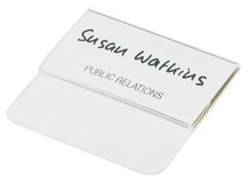 Badge Durable met insteektong 40x75mm