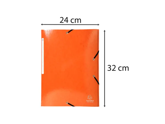 Elastomap A4 3 kleppen IDERAMA Maxi Capacity glanskarton oranje