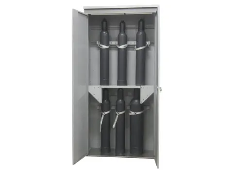 inhanglegbord,v. gasflessenkast,v. kast BxD 700x400mm,staal,RAL7035