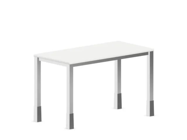 In hoogte verstelbaar bureau,HxBxD 720-840x1200x600mm,Bl-wit