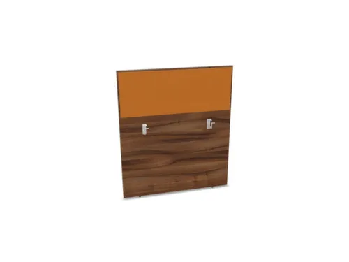 baliepaneel v. bureau aanbouw achter NP-tiepolo nut BN3005-geel 1000mm