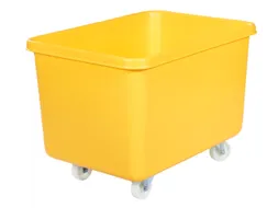 Verrijdbare Rechthoekige Bak 340 Liter Hxbxd 711x991x686mm Pe Geel