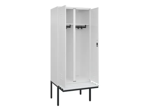 locker voor scheiding van kleding,HxBxD 2120x800x815mm,2vak