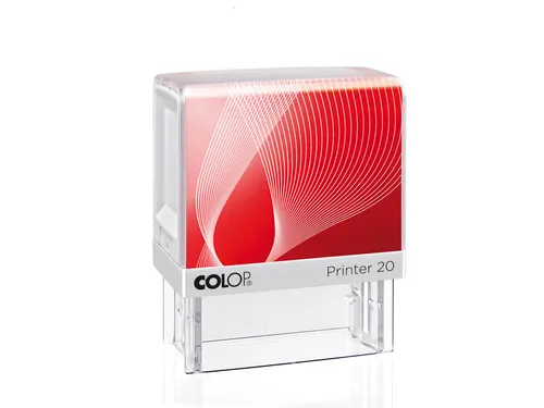 Tekststempel Colop Printer 20 +bon 4regels 38x14mm blauw