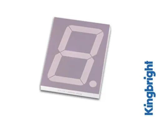 1-Digit Display 57mm Gemeenschappelijke Kathode Geel