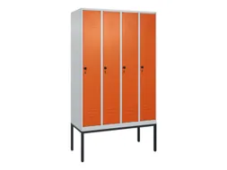 locker voor scheiding van kleding,HxBxD 2120x1200x500mm,4vak