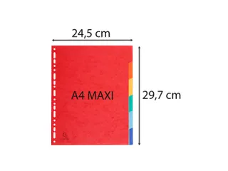 Tabbladen glanskarton 225g 6 tabs - A4 max - 5