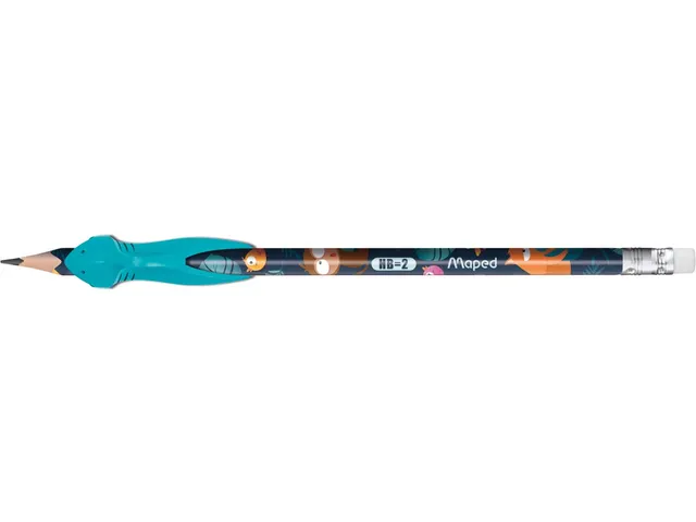 crayon graphite Jungle Fever HB avec gomme, + guide-doigts, blister de
