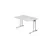 bureau,HxBxD 740x1200x800mm,blad wit,C-voet RAL9006