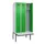 locker met bank,voor scheiding van kleding,HxBxD 2120x900x815mm,3vak