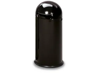 Push Afvalbak Staalplaat 40 Liter Hxd 730x415mm Zwart - 1