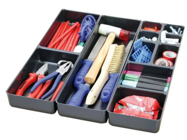 Ladenindelingsset Kunststof Zwart