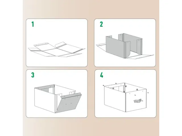 Boîte de rangement Leitz Puro avec couvercle 8L noir set 2 pièces