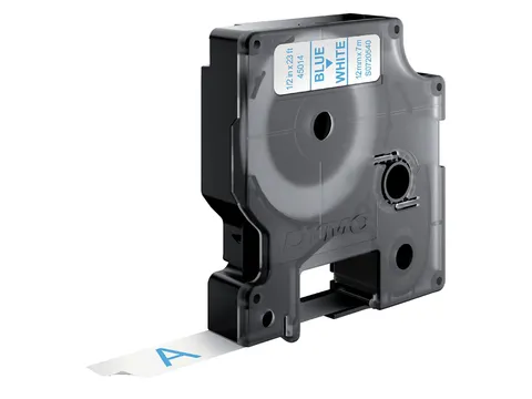 Labeltape Dymo 45014 D1 S720540 12mmx7m blauw op wit