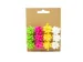 Mini strikken groen/roze/geel/wit 12 stuks