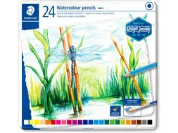 Aquarelpotlood, Metalen Doos Met 24 Kleuren