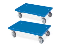 onderwagen voor kratten,draagverm. 250kg,laadvl. LxB 607x407mm