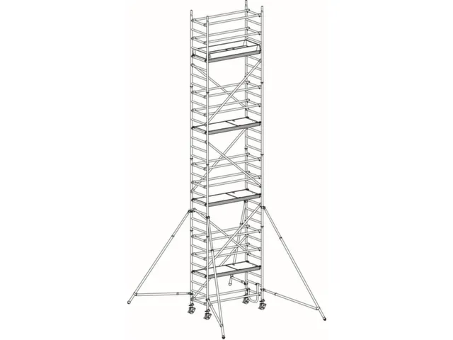 échafaudage roulant,portée H 9,25m,échafaudage H 8,49m