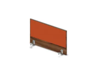 opzetpaneel bureau aanbouw achter NP-tiepolo nut BN3012-oranje 800mm - 1