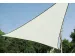 Voile solaire triangulaire 5x5x5m Crème
