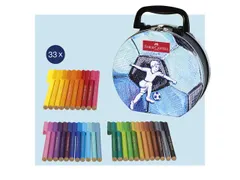 Viltstift Connector koffer "voetbal" 33 stuks
