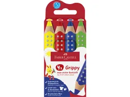 Kleurpotlood Faber-Castell Grippy XXL Jumbo kartonetui 4 stuks