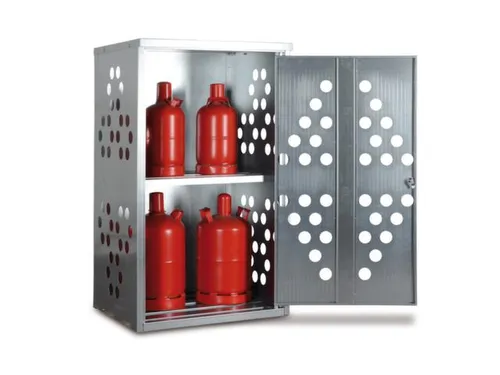 Gasflessenkast 1435x860x720mm Voor 10 Gasflessen (11kg) Plaatstaal