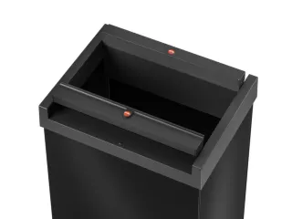 afvalbak,52l,HxBxD 763x339x260mm,romp staal zwart - 4