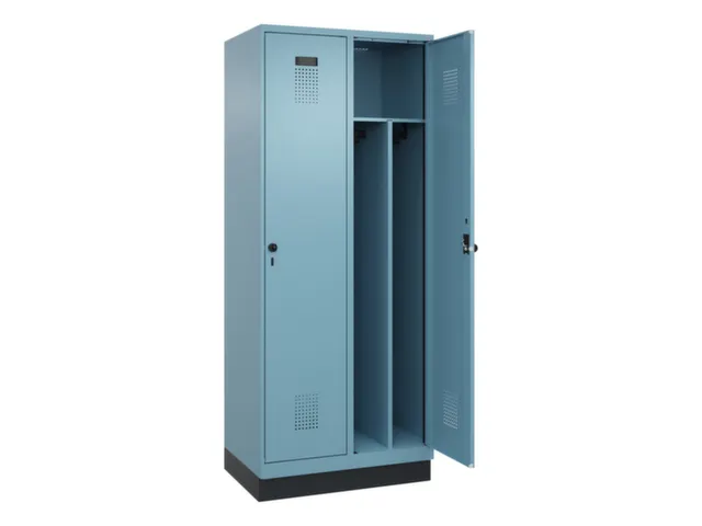 locker voor scheiding van kleding,HxBxD 1950x800x500mm,2vak