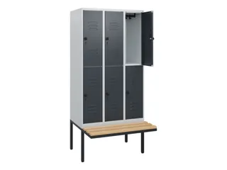 Dubbeldekse dekenkist,HxBxD 1950x900x815mm,3x2vak.,vak B 300mm - 2