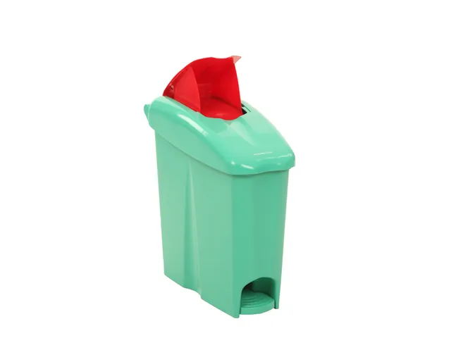 Sanitaire Pedaalemmer Binny 17p Groen Rood 17 Liter