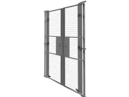 dubbele schuifdeur,v. scheidingswandsysteem,HxB 2200x2300mm,cil.-slot
