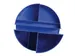 Pennenkoker MAUL roundbox 7 vakken Ø140x125mm blauw